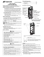 Topcon LS-B110 Instruction Manual предпросмотр