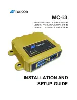 Topcon MC-i3 Installation And Setup Manual preview