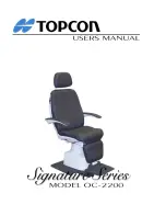 Topcon OC-2200 User Manual предпросмотр