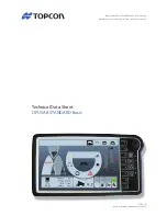 Topcon OPUS A8 STANDARD Basic Technical Data Sheet предпросмотр