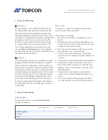 Предварительный просмотр 2 страницы Topcon OPUS A8 STANDARD Basic Technical Data Sheet