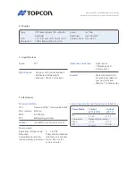 Предварительный просмотр 4 страницы Topcon OPUS A8 STANDARD Basic Technical Data Sheet