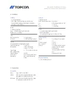 Предварительный просмотр 5 страницы Topcon OPUS A8 STANDARD Basic Technical Data Sheet