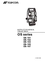 Topcon OS-101 Instruction Manual предпросмотр