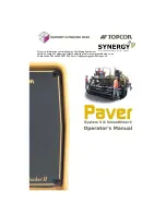 Topcon Paver Smoothtrac Operator'S Manual preview