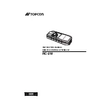 Topcon RC-2W Instruction Manual preview