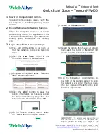 Topcon RetinaVue  NW400 Quick Start Manual предпросмотр