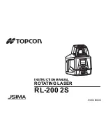 Topcon RL-200 1S Instruction Manual preview