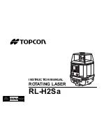 Topcon RL-H2Sa Instruction Manual preview