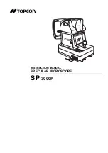 Preview for 1 page of Topcon SP-3000P Instruction Manual