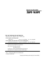 Preview for 86 page of Topcon SR-NIR Instruction Manual