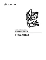 Topcon TRC-50DX Instruction Manual предпросмотр