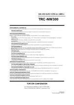 Preview for 88 page of Topcon TRC-NW300 Instruction Manual