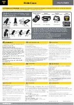 Preview for 2 page of Topeak RideCase User Manual