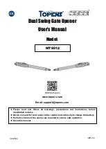 Topens Casar MT8012 User Manual preview