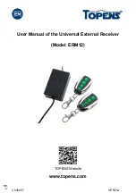 Topens ERM12 User Manual предпросмотр