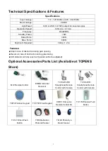 Preview for 4 page of Topens MultiRuta CASAR 800 User Manual