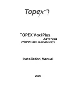 Topex VoxiPlus Installation Manual preview