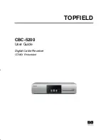 Preview for 1 page of Topfield CBC-5200 User Manual