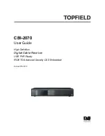 Topfield CBI-2070 User Manual preview