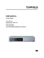 Topfield CBP-2001CI+ User Manual preview