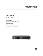 Topfield TBC-2010 User Manual preview