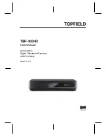 Topfield TBF-100HD User Manual preview