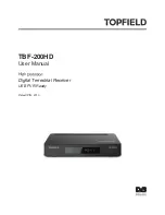 Preview for 1 page of Topfield TBF-200HD User Manual