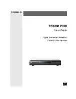 Topfield TF 6000 PVRt User Manual предпросмотр