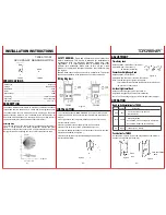 Предварительный просмотр 1 страницы Topgreener TWOS5 Installation Instructions