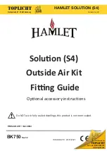 Предварительный просмотр 1 страницы Toplicht HAMLET SOLUTION S4 Outside Air Kit Fittings Manual