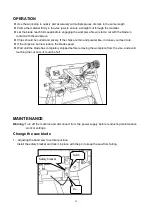 Preview for 10 page of TOPMAQ GFW 5012-2 Operator'S Manual