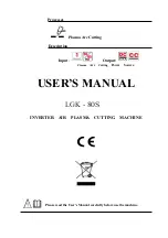 TOPMAQ LGK-80S User Manual preview