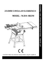 Preview for 1 page of TOPMAQ MJ10-SB250 Assembly And Operating Instructions Manual