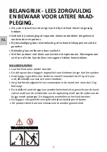 Preview for 2 page of topmark FENN Instructions For Use Manual