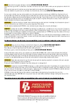 Preview for 2 page of Topmodel PRECISION PRODUCTS E-TRACTOR Manual