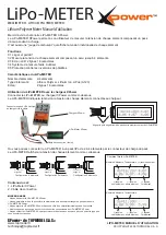 Topmodel XPower LiPo-METER Instruction Manual предпросмотр