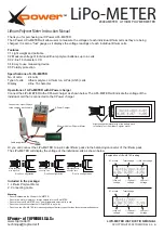 Предварительный просмотр 2 страницы Topmodel XPower LiPo-METER Instruction Manual