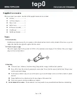 Preview for 5 page of topo T7E Series User Manual