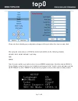 Preview for 57 page of topo T7E Series User Manual