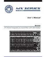 Topp Music Gear Mx2442 User Manual preview