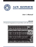 Preview for 1 page of Topp Music Gear Mx2442 User Manual