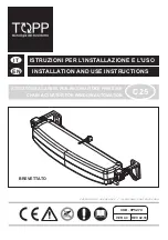 TOPP C25 Installation And Use Instructions Manual предпросмотр