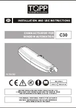 Предварительный просмотр 1 страницы TOPP C30 Installation And Use Instructions Manual