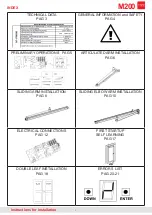 Preview for 2 page of TOPP M200 Instructions For Installation And Use Manual