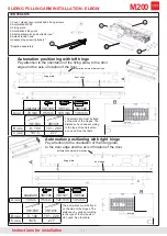 Preview for 10 page of TOPP M200 Instructions For Installation And Use Manual