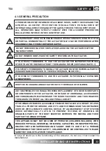 Preview for 33 page of TOPP T50 Installation And Use Instructions Manual