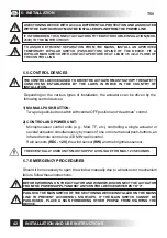 Preview for 42 page of TOPP T50 Installation And Use Instructions Manual