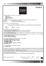 Preview for 45 page of TOPP T80 Installation And Use Instructions Manual