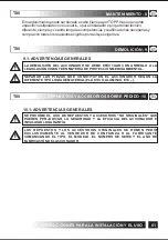 Preview for 61 page of TOPP T80 Installation And Use Instructions Manual